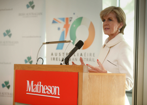 Pictured: Hon Julie Bishop MP, Minister for Foreign Affairs in Australia's Federal Coalition Government