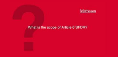 Article 6 SFDR